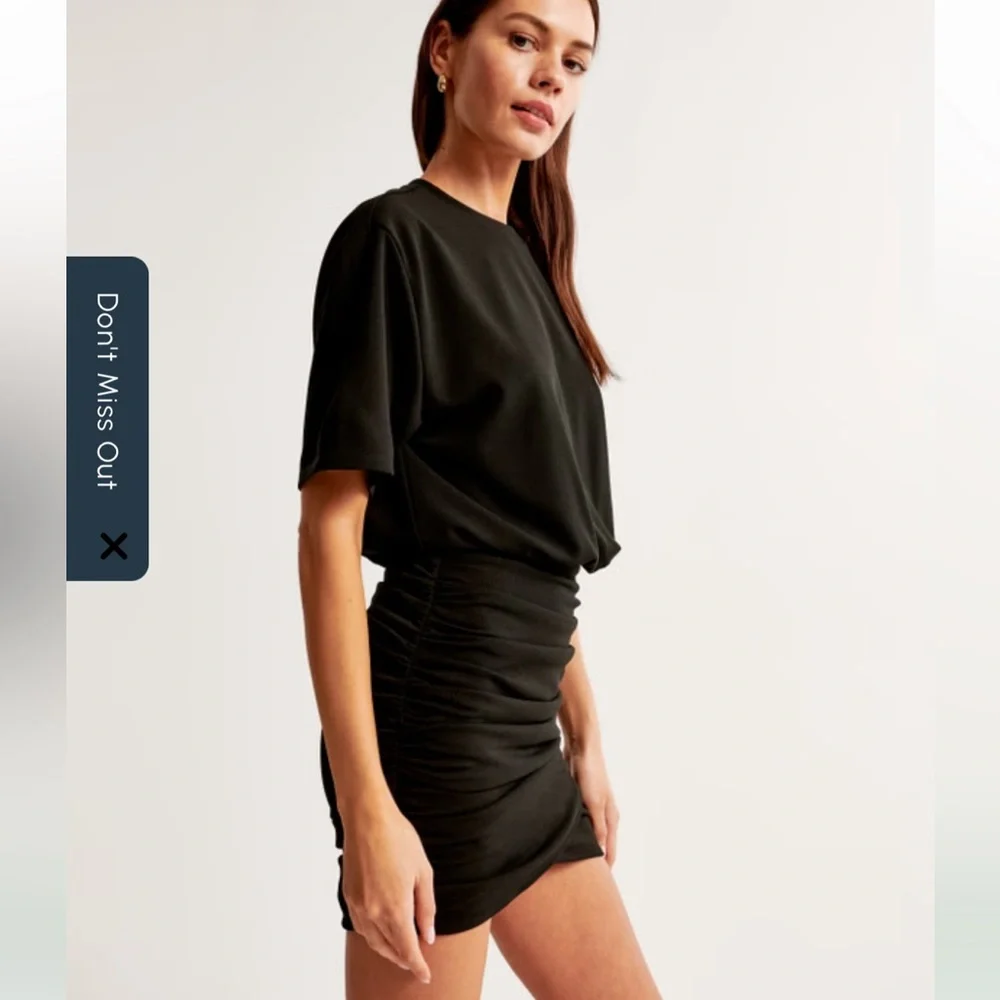 Abercrombie & Fitch Ruched Knit Mini Dress - Picture 2 of 11